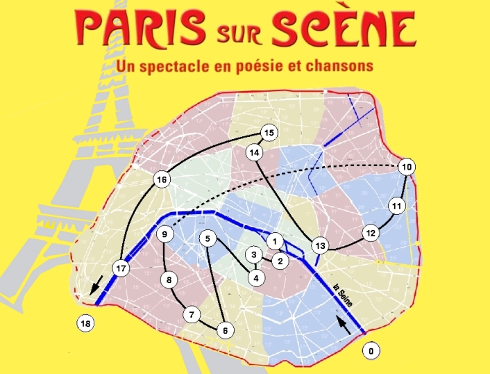 Paris-sur-scène --- un spectacle en poésie et chansons